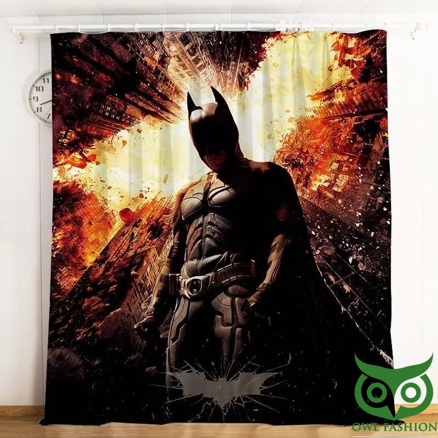 Batman Superhero 3D Printed Window Curtain