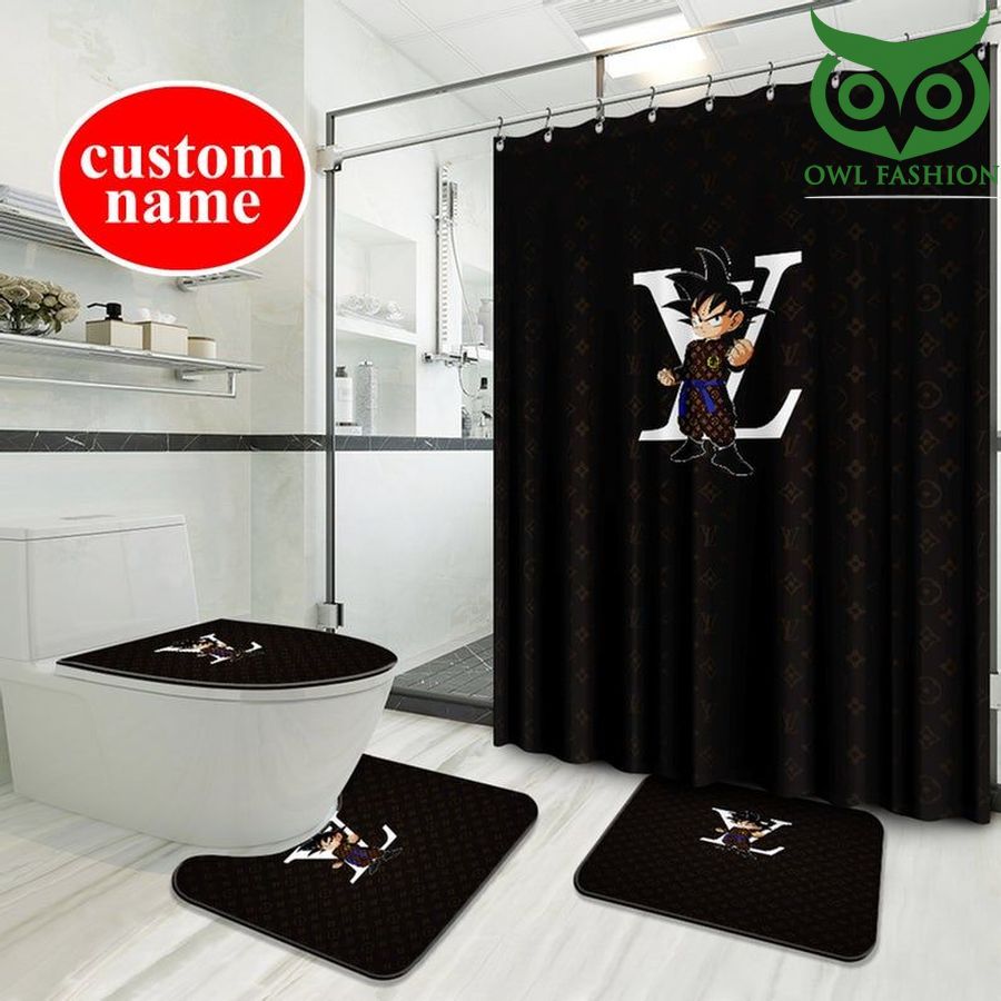 Louis Vuitton Luxury special Shower Curtain Waterproof Luxury Bathroom Decoration Luxury Brand Window Curtains