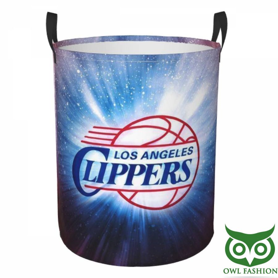 NBA LA Clippers Circular Hamper Twinkle Blue Laundry Basket