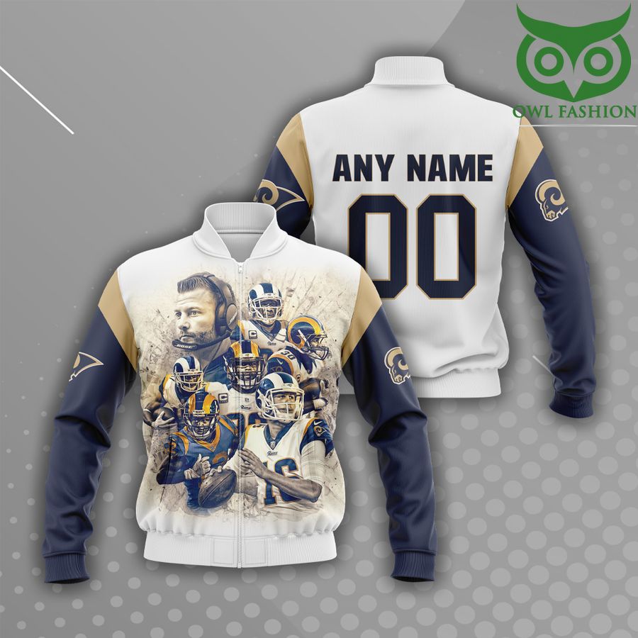 Personalized Los Angeles Rams football team 3D Full Printing Bomber Jacket  - Owl Fashion Shop