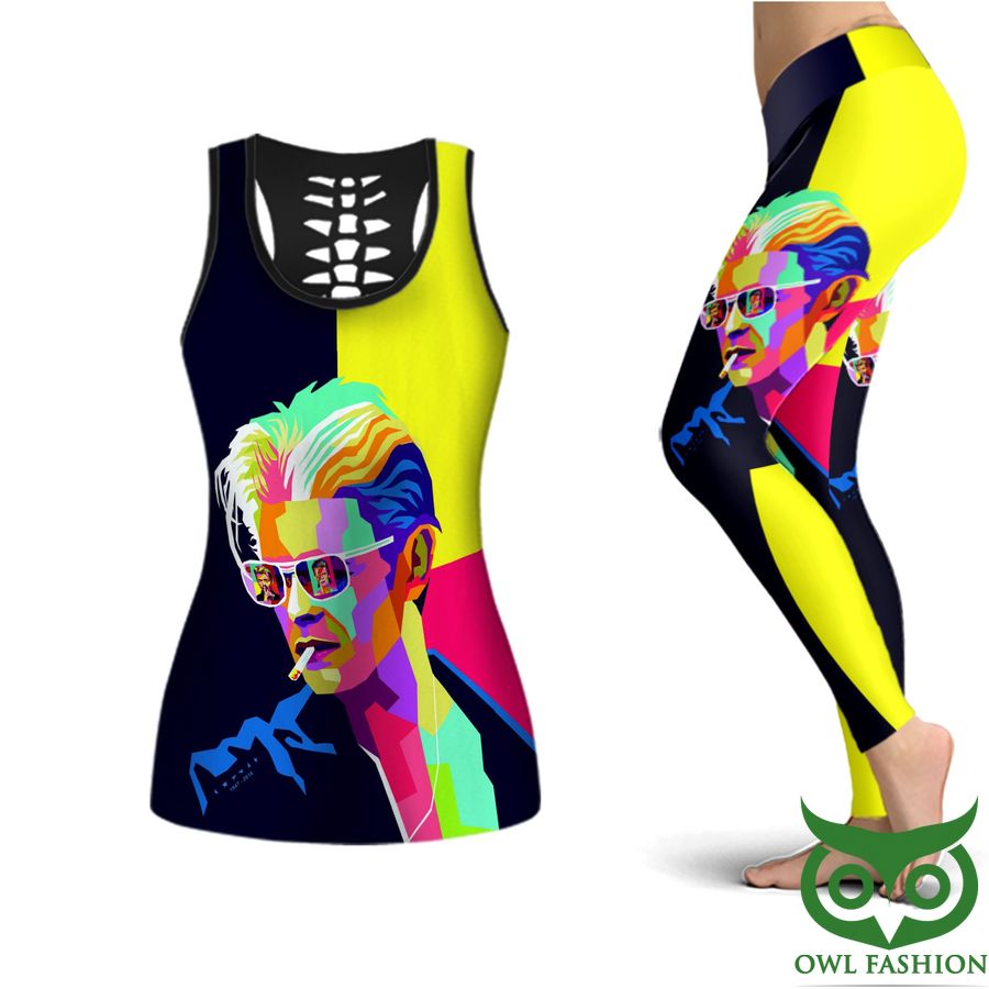 The Chameleon of Rock David Bowie Colorful Tank Top and Leggings