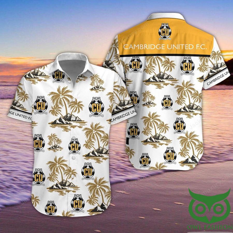 Cambridge United Button Up Hawaiian Shirt