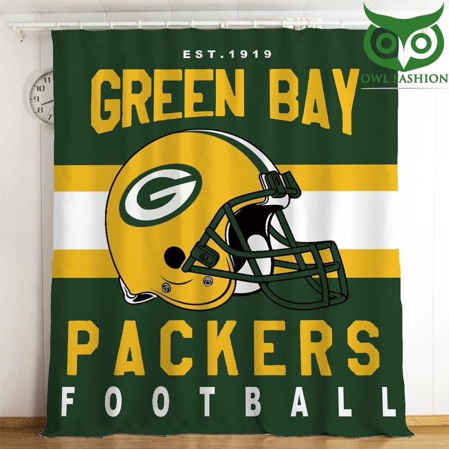 Green Bay Packers 3d Printed Shower Curtain Waterproof Bathroom Sets Window Curtains Home Decor