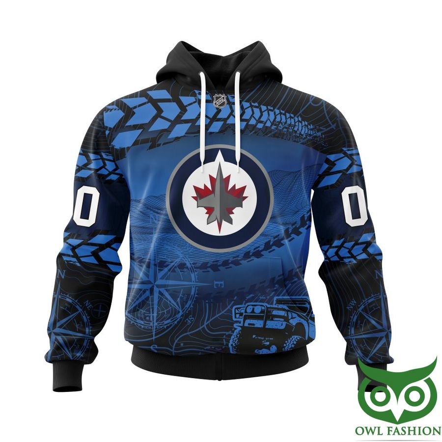 Custom Name Number Winnipeg Jets NHL Off Road Style 3D Shirt