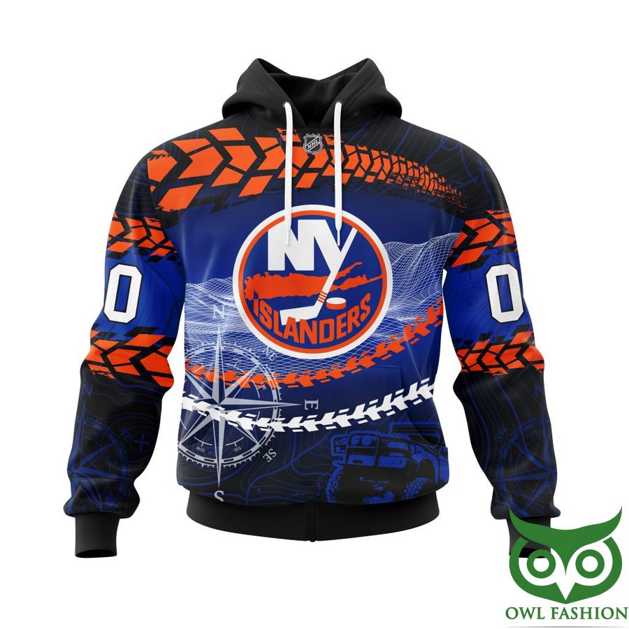 Custom Name Number New York Islanders NHL Off Road Style 3D Shirt