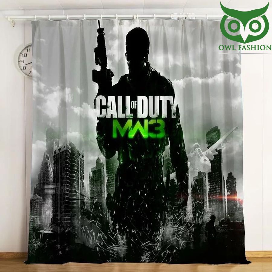 Call Of Duty Mw3 3d Printed waterproof house and room decoration shower window curtains
