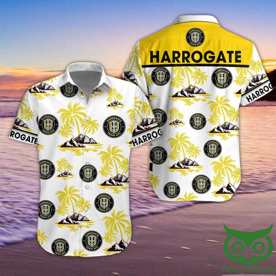 Harrogate Town AFC Button Up Shirt Hawaiian Shirt