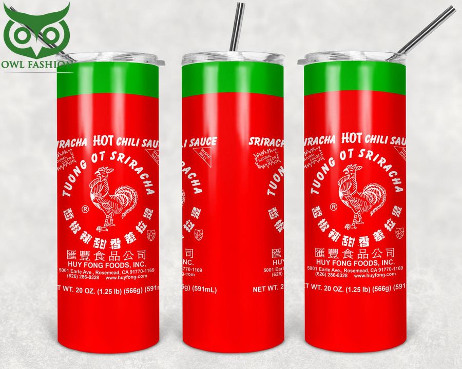 Sriracha Hot Sauce Skinny Tumbler