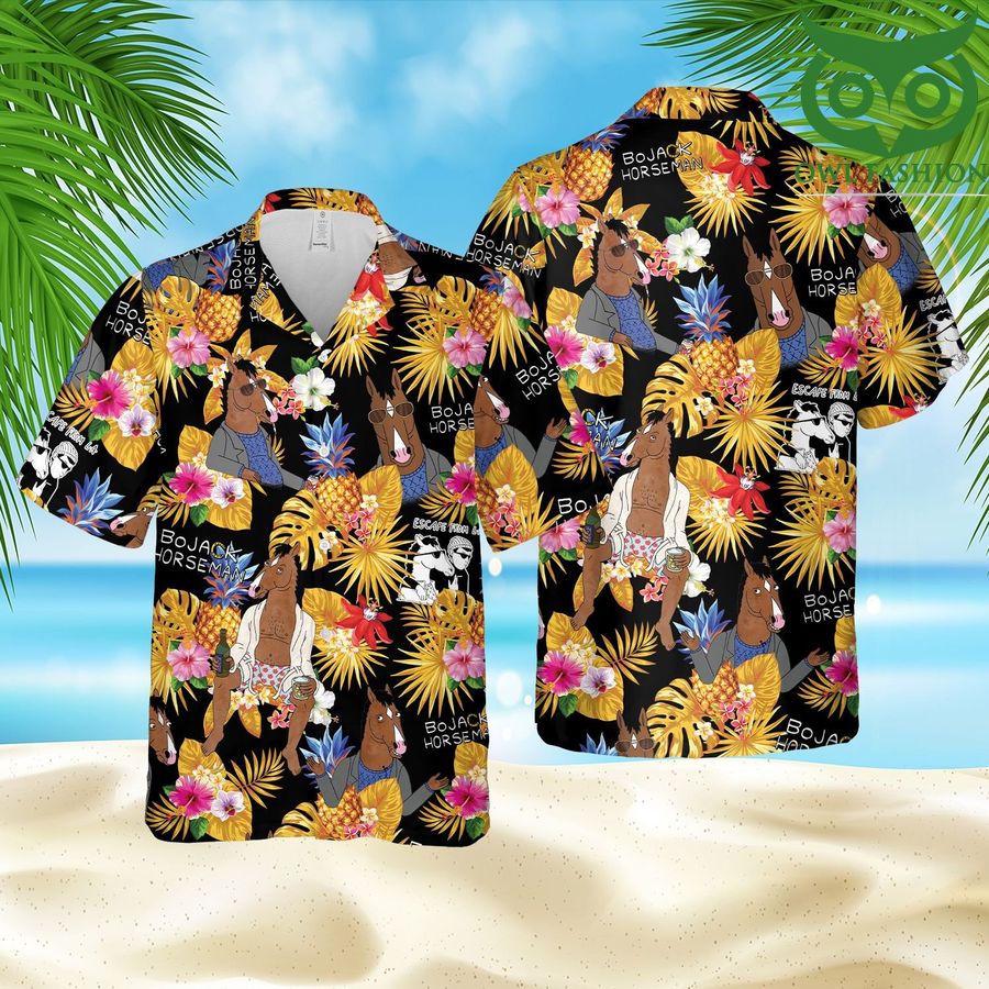Boja Horse films Tropical Summer Beach Hawaii Style Hawaiian Shirt 