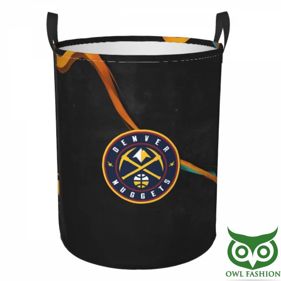 Denver Nuggets Circular Hamper with Logo Laundry Basket