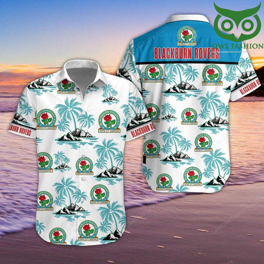 EFL Championship Blackburn Rovers Hawaiian Shirt Summer Shirt 