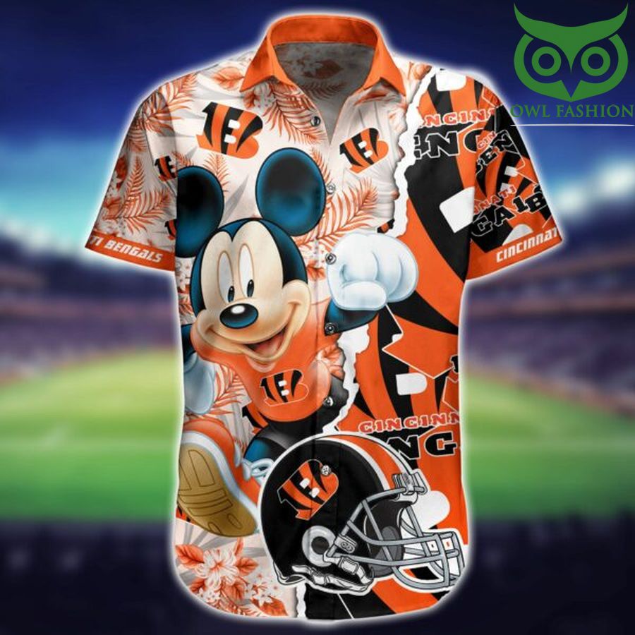 NFL Cincinnati Bengals Mickey Mouse Hawaiian Shirt 