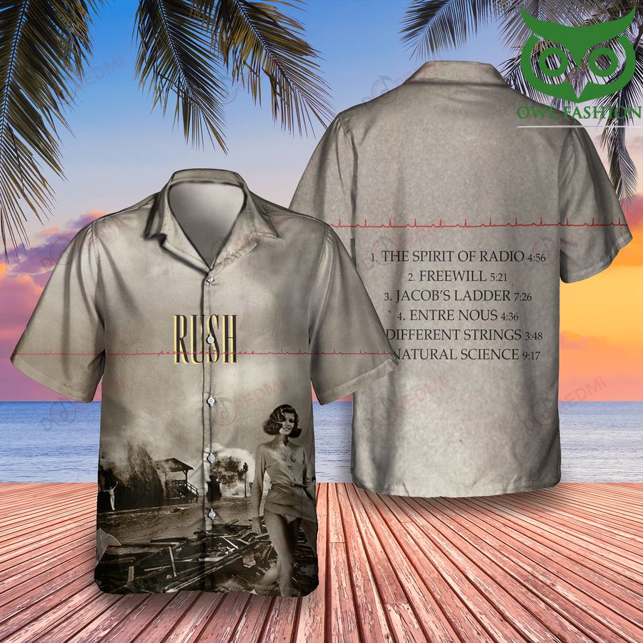 Rush Rock Band Permanent Waves Hawaiian Shirt