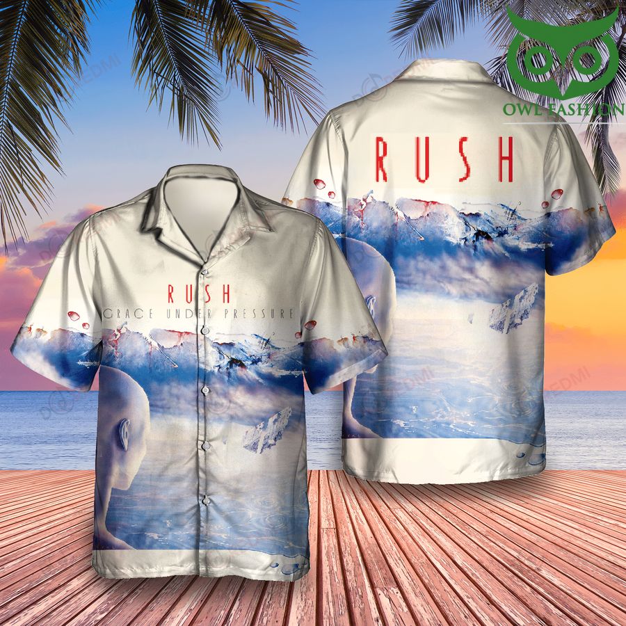 Rush Rock Band Grace Under Pressure Hawaiian Shirt