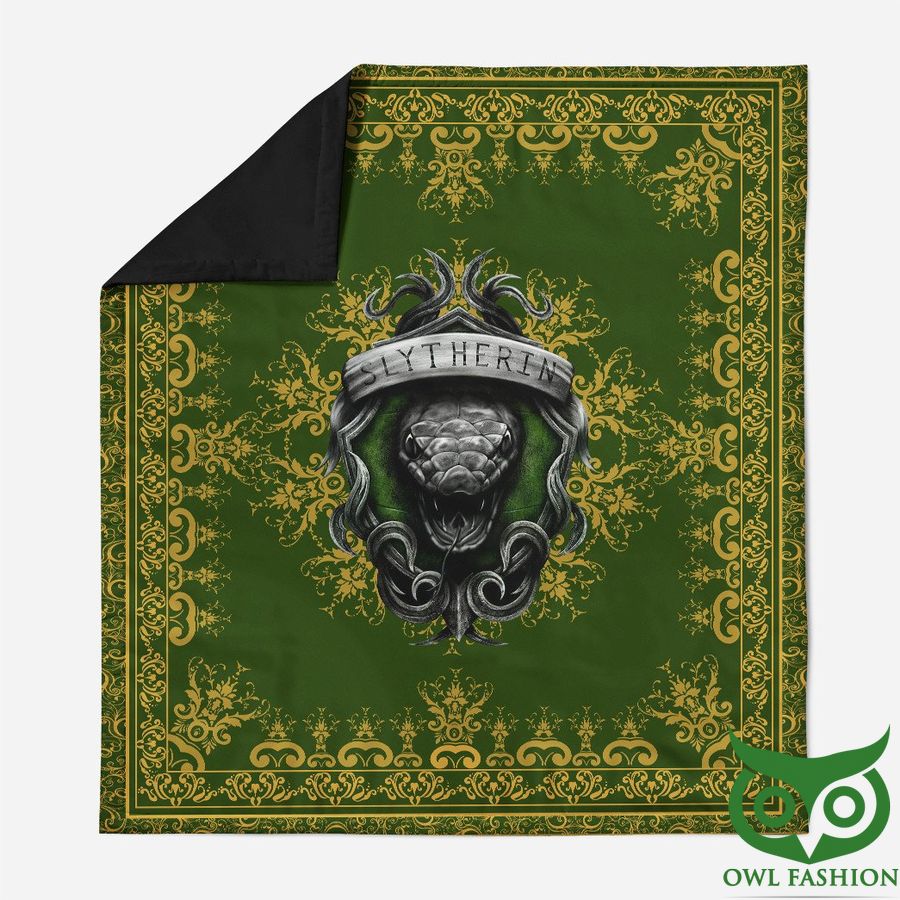 3D Harry Potter Slytherin Snake Green Quilt Blanket