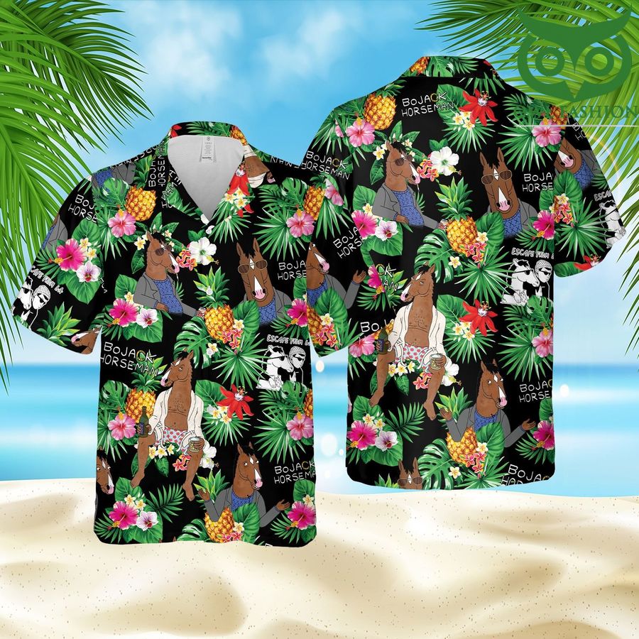 Boja Horse films Hawaii Style Hawaiian Shirt 