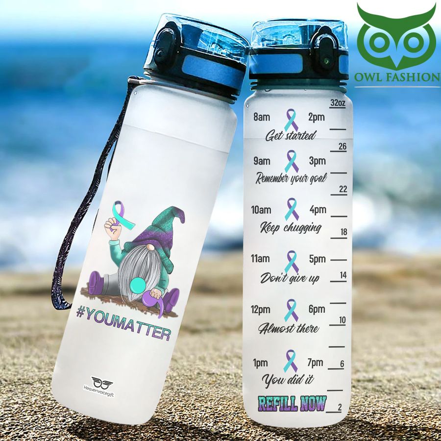 You Matter Suicide Awareness Water Tracker Bottle