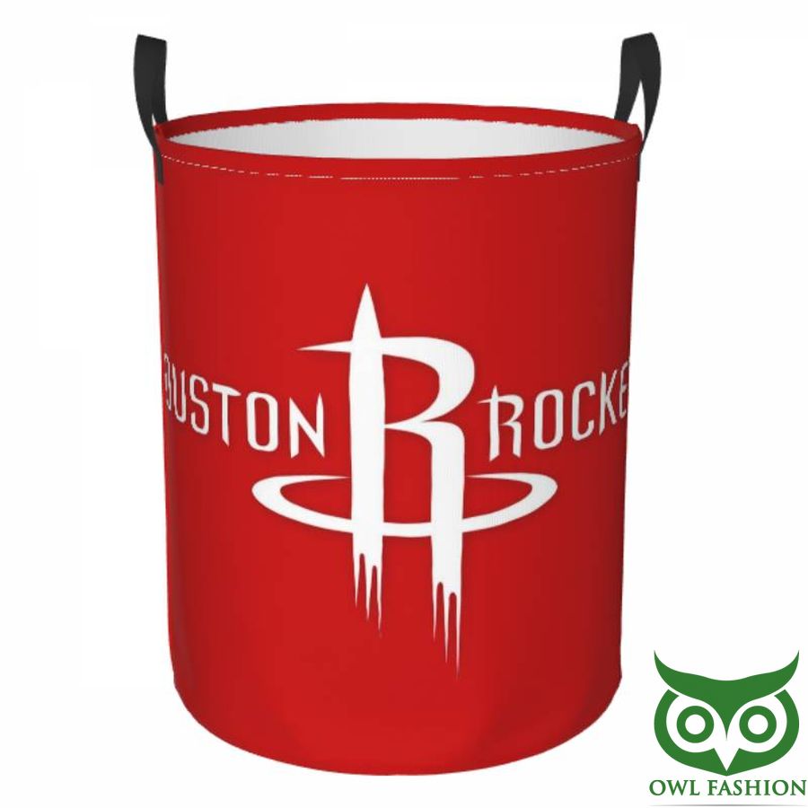 23 Houston Rockets Circular Hamper Red White Laundry Basket