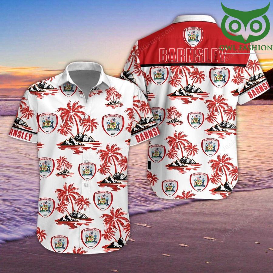 25 EFL Championship Barnsley F.C Hawaiian Shirt Summer Shirt