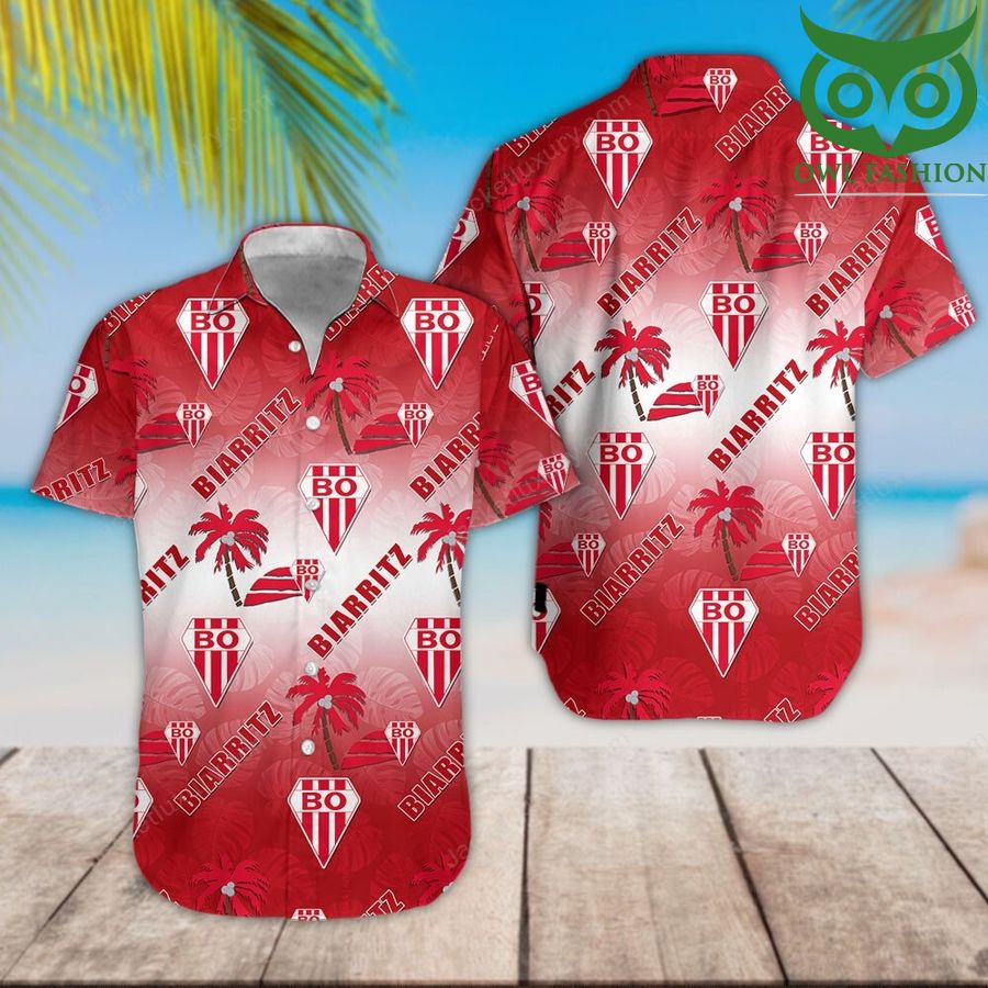 Biarritz Olympique Hawaiian Shirt Shortsleeve summer