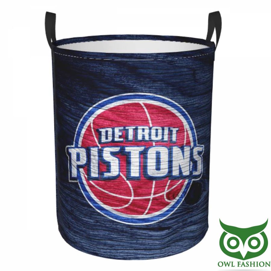 NBA Detroit Pistons Circular Hamper Dark Blue Laundry Basket