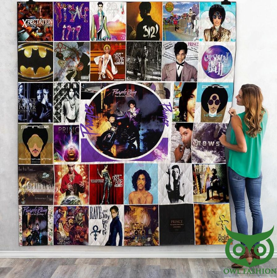 The Artist Prince Multiple Album Covers Quilt Blanket