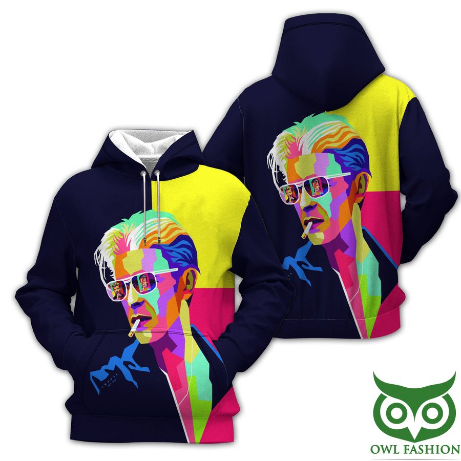 The Chameleon of Rock David Bowie Bright Colors 3D Hoodie