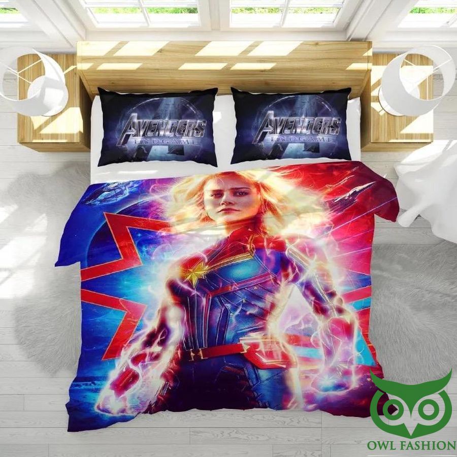 Avengers 4 Endgame Captain Marvel 3D Bedding Set