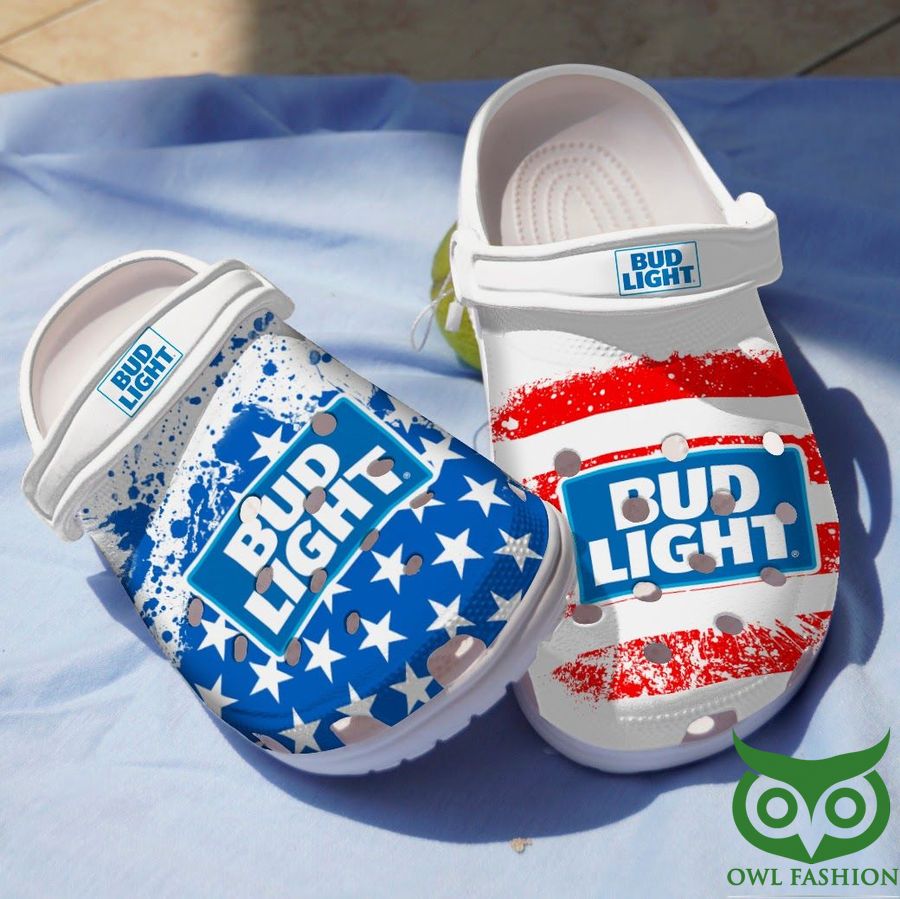 https://images.shopowlfashion.com/2022/05/20-Bud-Light-USA-Flag-Beer-Crocs-Shoes.jpg