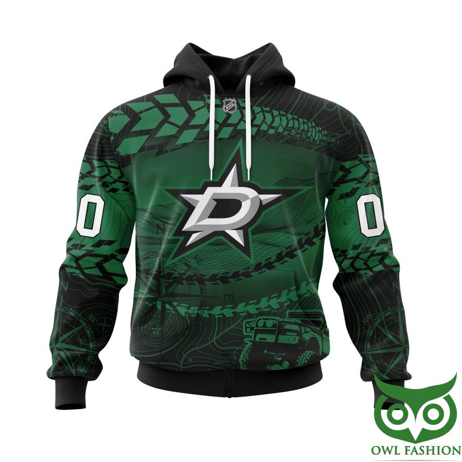 Custom Name Number Dallas Stars NHL Off Road Style 3D Shirt