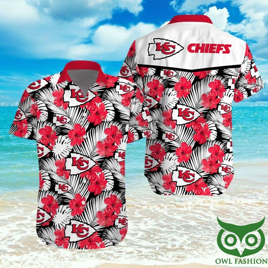 Kansas City Chiefs Red and Black Hawaiian Shirt