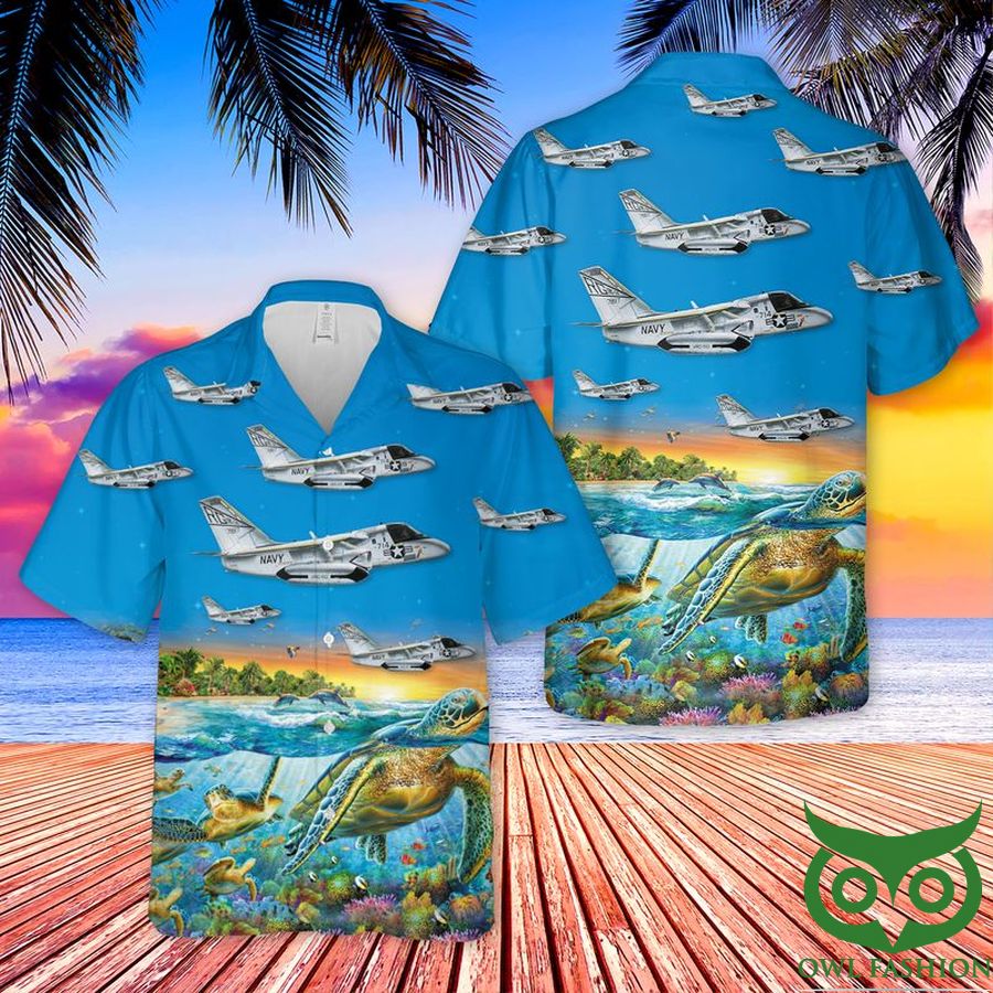 US Navy Lockheed US-3A Viking Of VRC-50 Hawaiian Shirt Summer Shirt