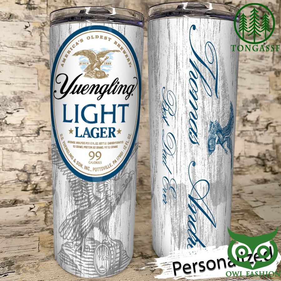 Personalized Yuengling Oldest Brewery Blue Light Skinny Tumbler