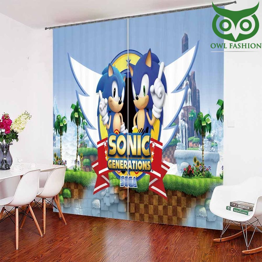 Sonic Generations Island Shower Curtain Waterproof Bathroom Sets Window Curtains Home Decor