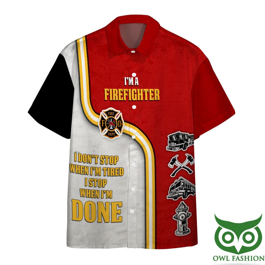 3D Im A Firefighter Memorial Day Custom Hawaiian Shirt