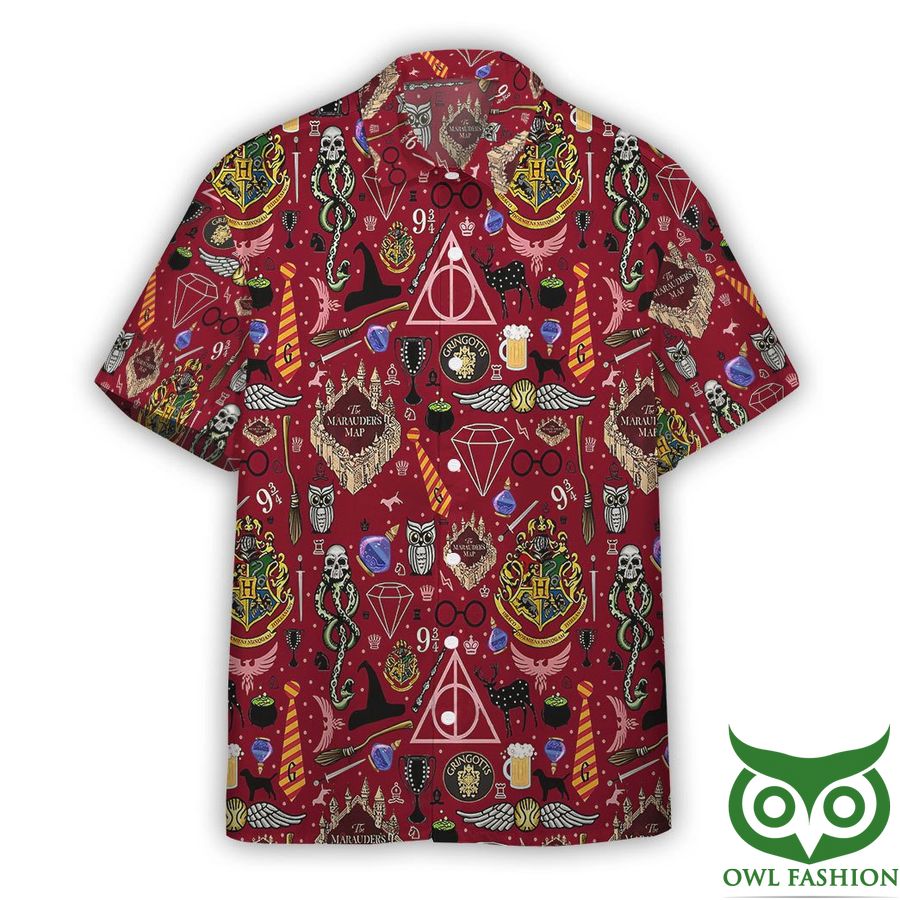 3D Harry Potter Gryffindor Items Hawaiian Shirt