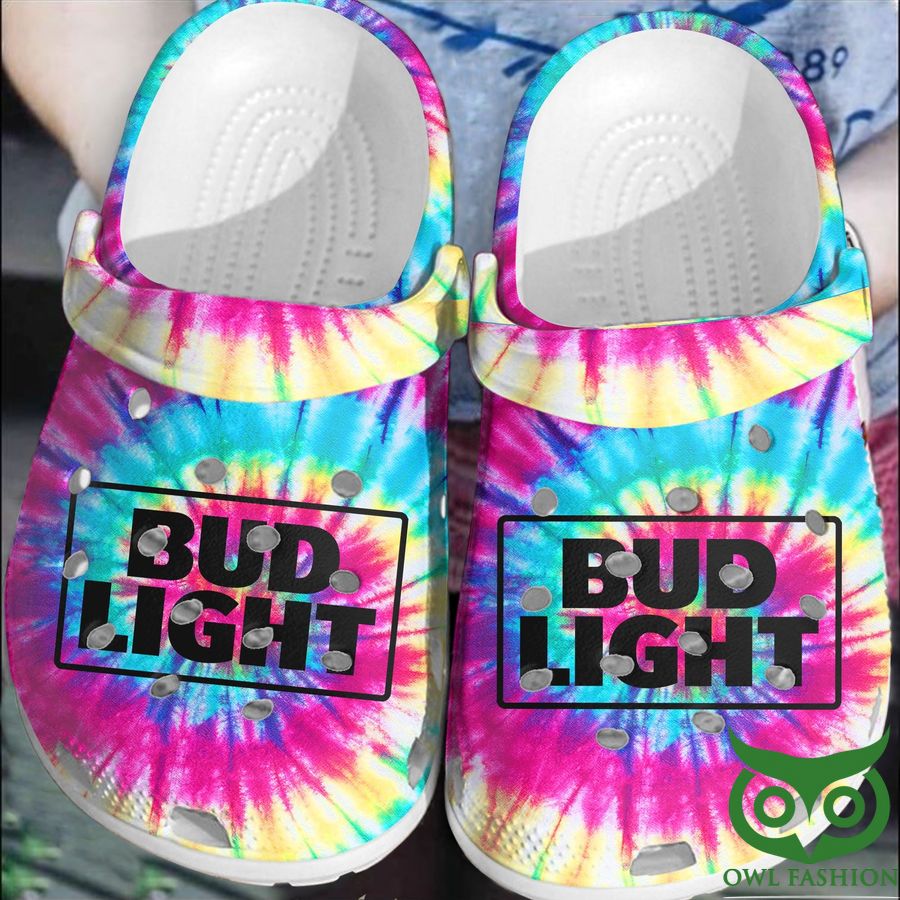 Bud Light Rainbow Beer Crocs Shoes