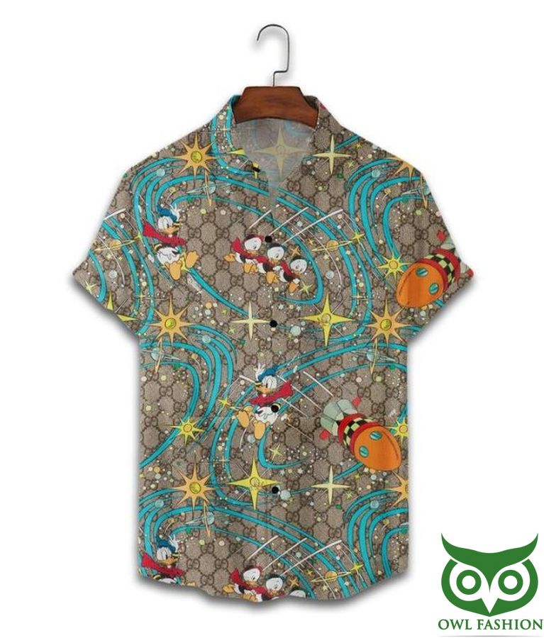 Limited Edition Gucci Donald in Galaxy Hawaiian Shirt Shorts