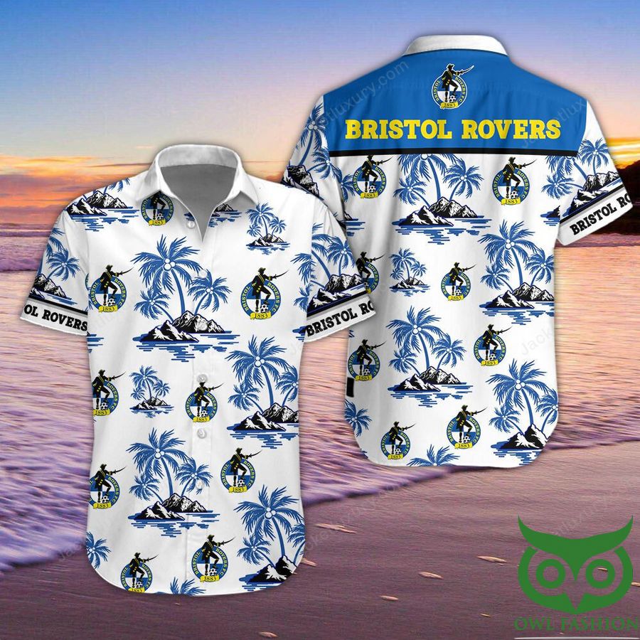 Bristol Rovers Button Up Shirt Hawaiian Shirt