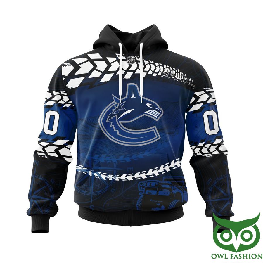Custom Name Number Vancouver Canucks NHL Off Road Style 3D Shirt