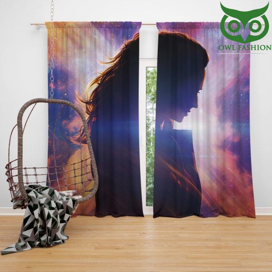 Dark Phoenix Movie Jean Grey Marvel Comics Window shower curtains waterproof decoration rooom
