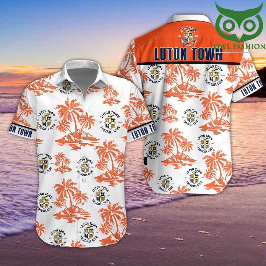 EFL Championship Luton Town F.C Hawaiian Shirt Summer Shirt 
