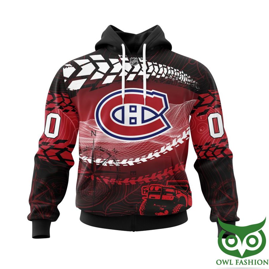 Custom Name Number Montreal Canadiens NHL Off Road Style 3D Shirt