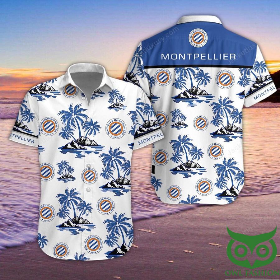 Montpellier HSC Short-Sleeve Hawaiian Shirt