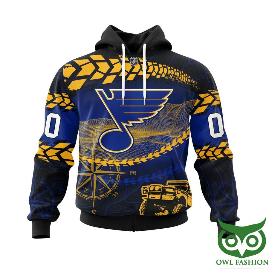 Custom Name Number St Louis Blues NHL Off Road Style 3D Shirt