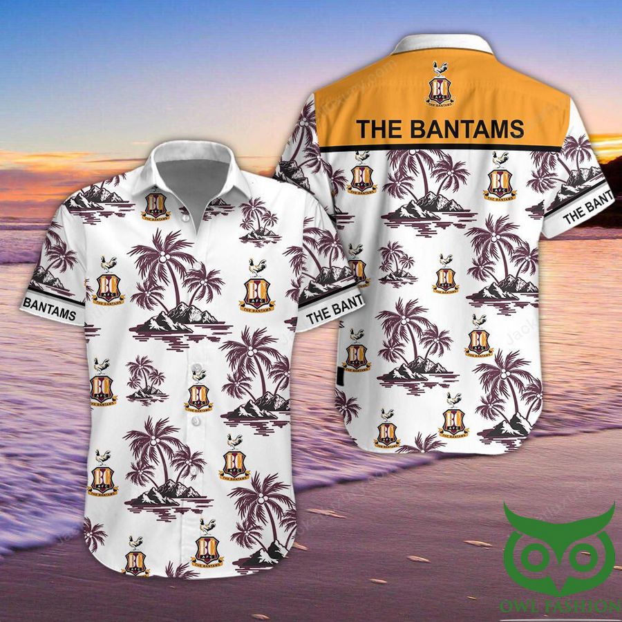 Bradford City Button Up Shirt Hawaiian Shirt