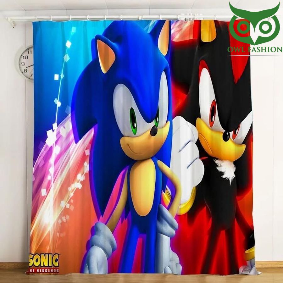 Sonic The Hedgehog Movie 3d Printed waterproof house and room decoration shower window curtains