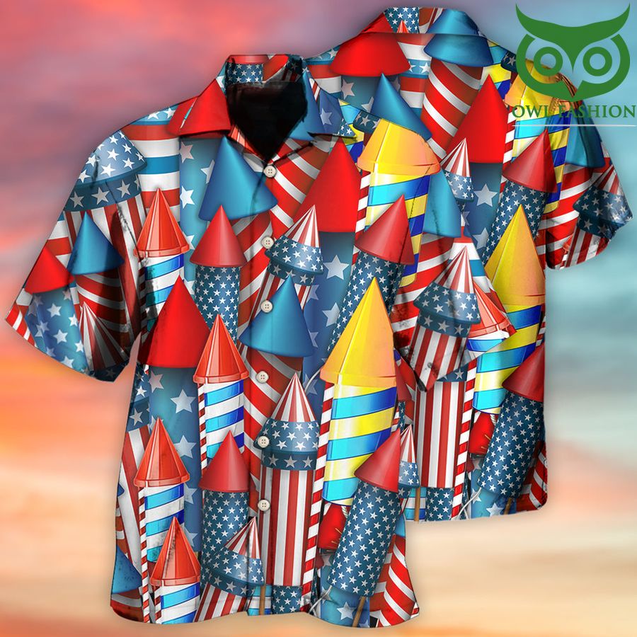 28 Firework independence day style Hawaiian Shirt