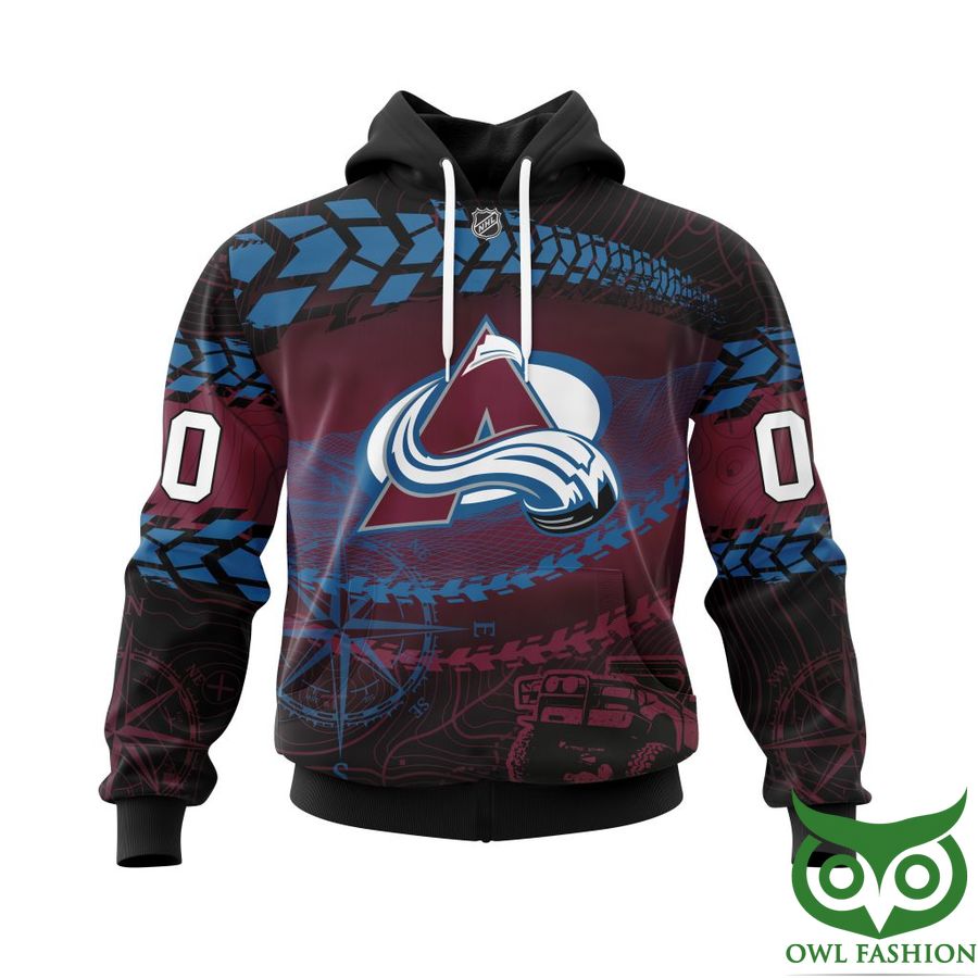 Custom Name Number Colorado Avalanche NHL Off Road Style 3D Shirt