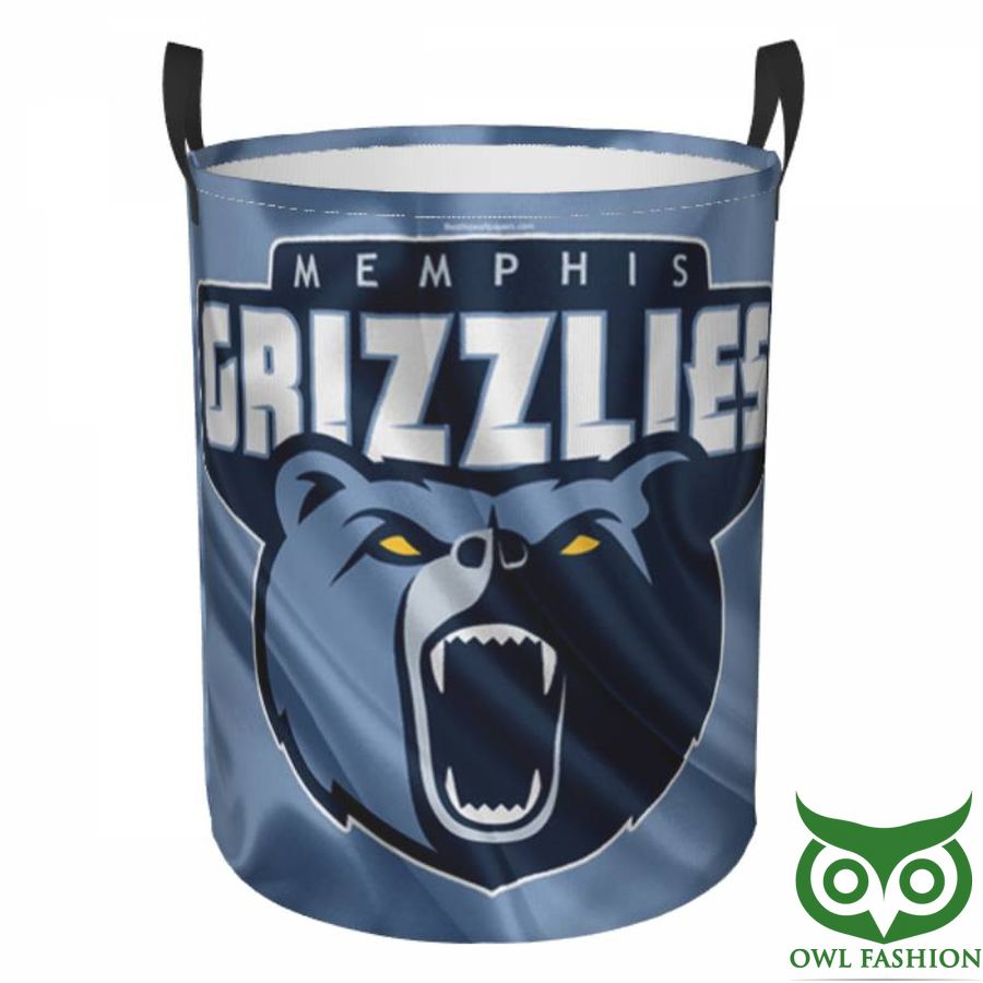 Memphis Grizzlies Circular Hamper with Logo Laundry Basket